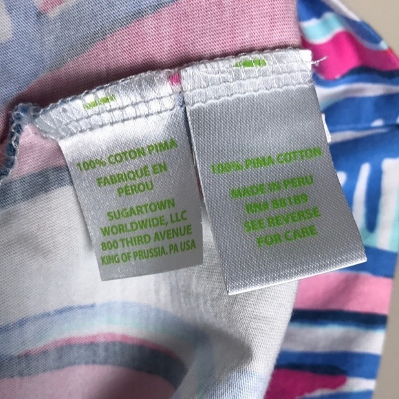 Lilly Pulitzer Marlowe Dress Sailboats Red Right Shift T-shirt XXSmall Nautical - Picture 7 of 8